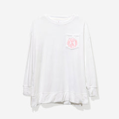 Monogrammed Softspun Sweatshirt in White