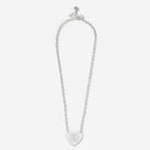 Monogrammed Heart Necklace | Silver