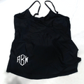 BLOOPER SWIM: Monogrammed Ruched Tankini