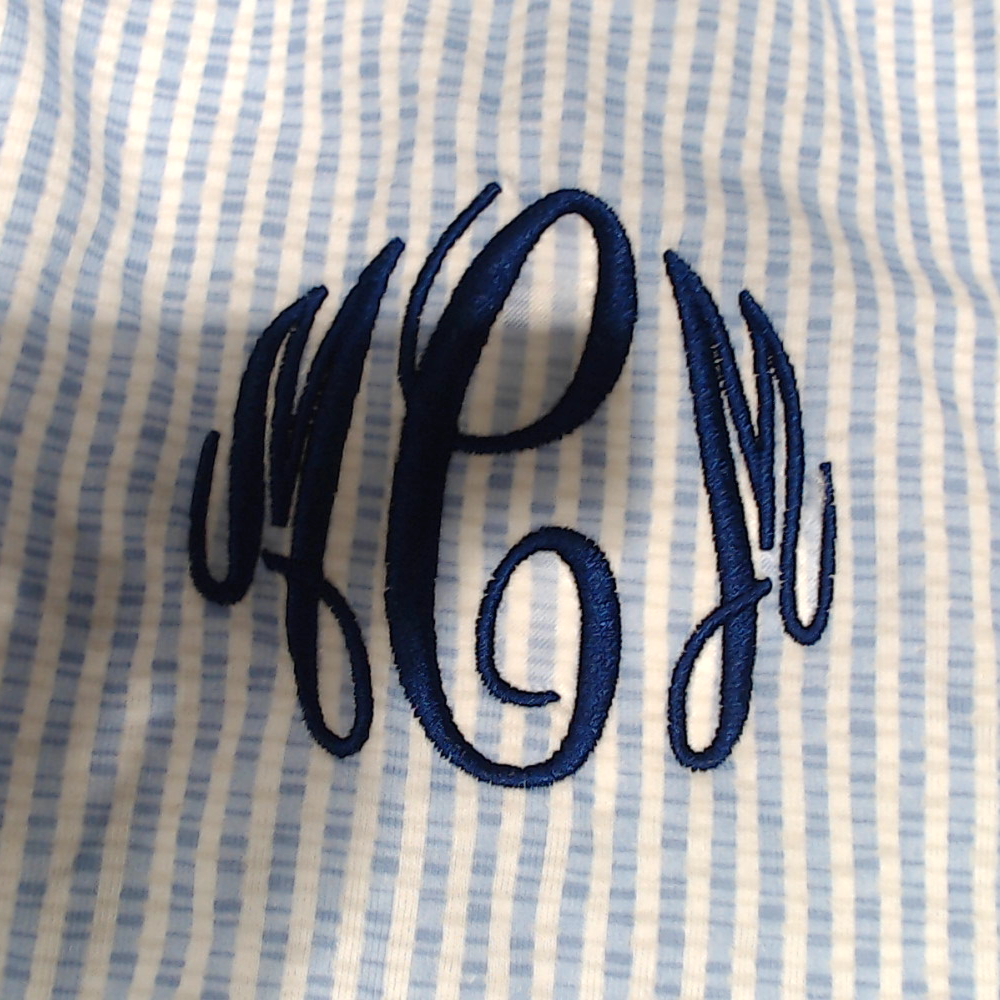 BLOOPER CLOTHING: Monogrammed Scalloped Boxer Shorts