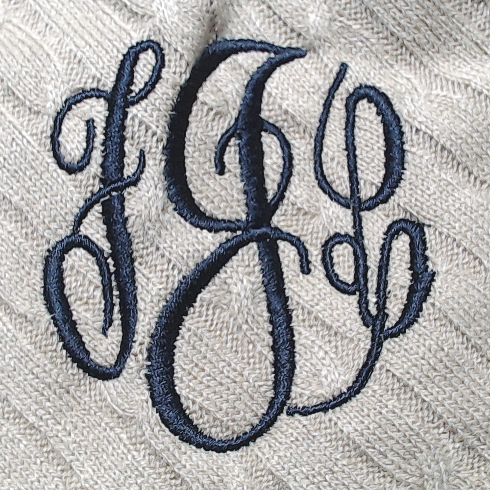 BLOOPER CLOTHING: Monogrammed Poncho