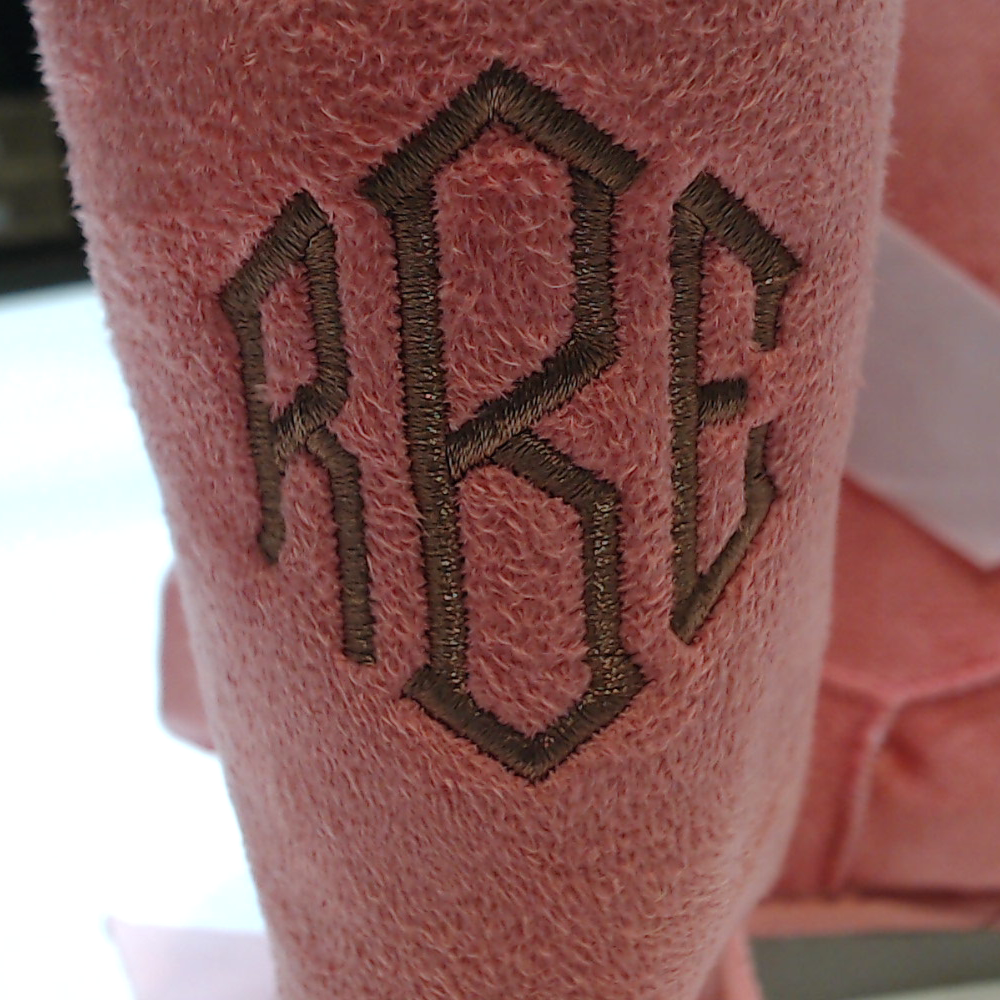 BLOOPER KIDS: Monogrammed Kids Sherpa Tie Booties