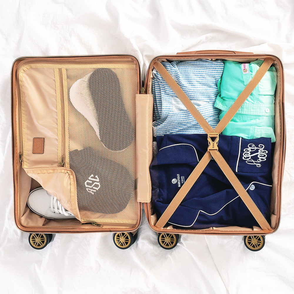 Inside of Vintage Carry On Suitcase