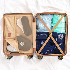 Inside of Vintage Carry On Suitcase