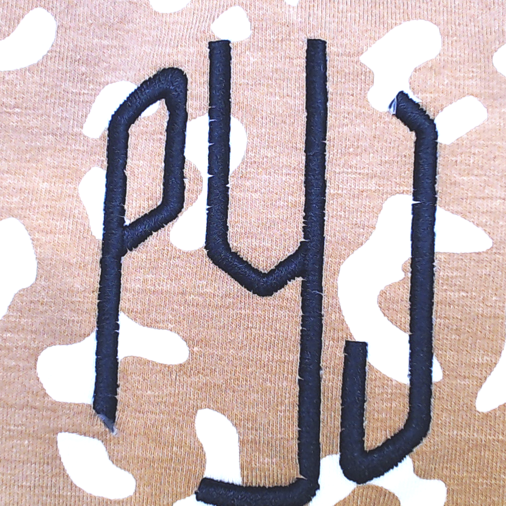 BLOOPER KIDS: Monogrammed Kids Striped Sleeve Shirt