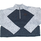 BLOOPER CLOTHING: Monogrammed Colorblock Quarter Zip Pullover