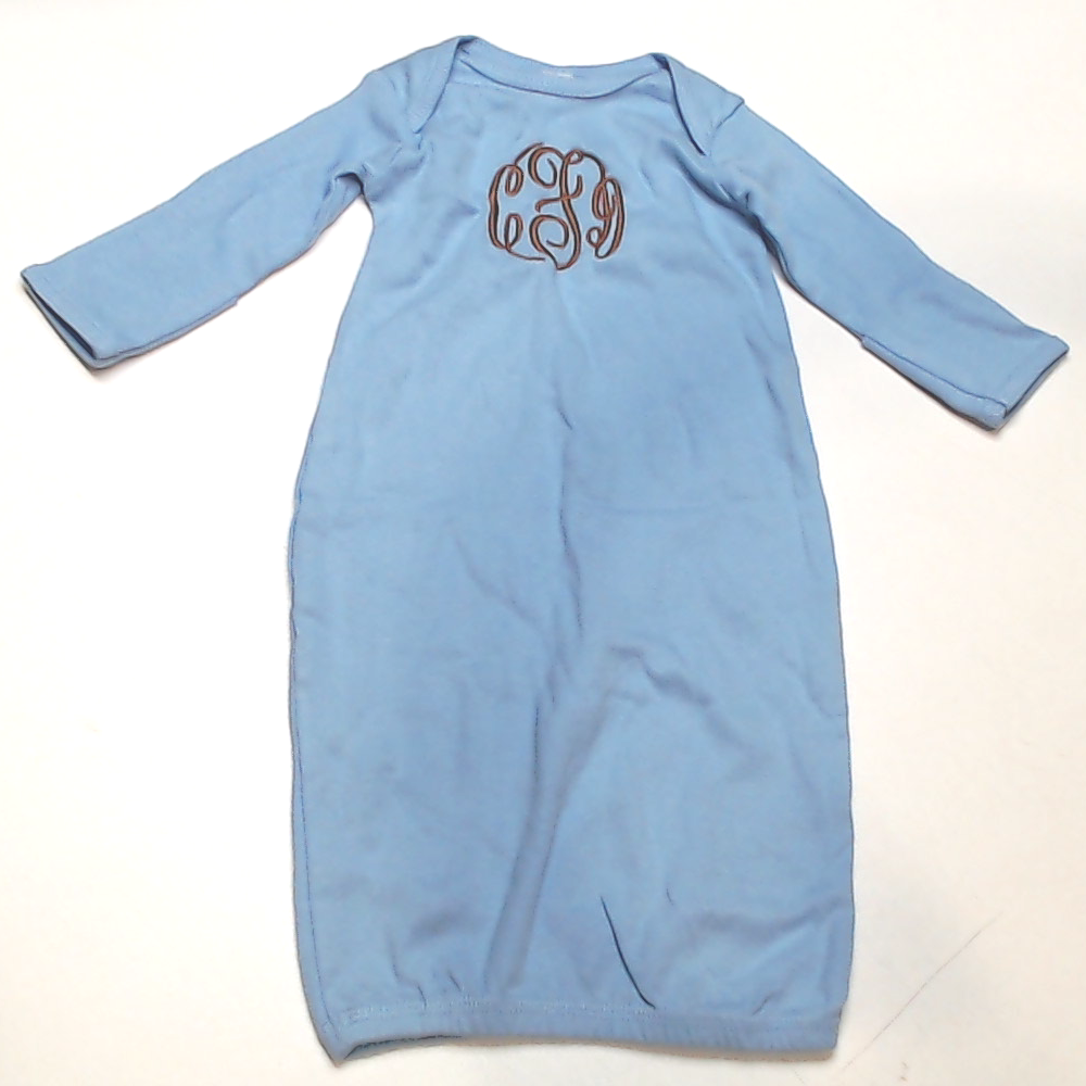 BLOOPER KIDS: Monogrammed Baby Layette Gown