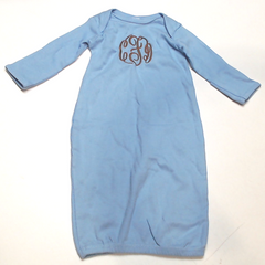 BLOOPER KIDS: Monogrammed Baby Layette Gown
