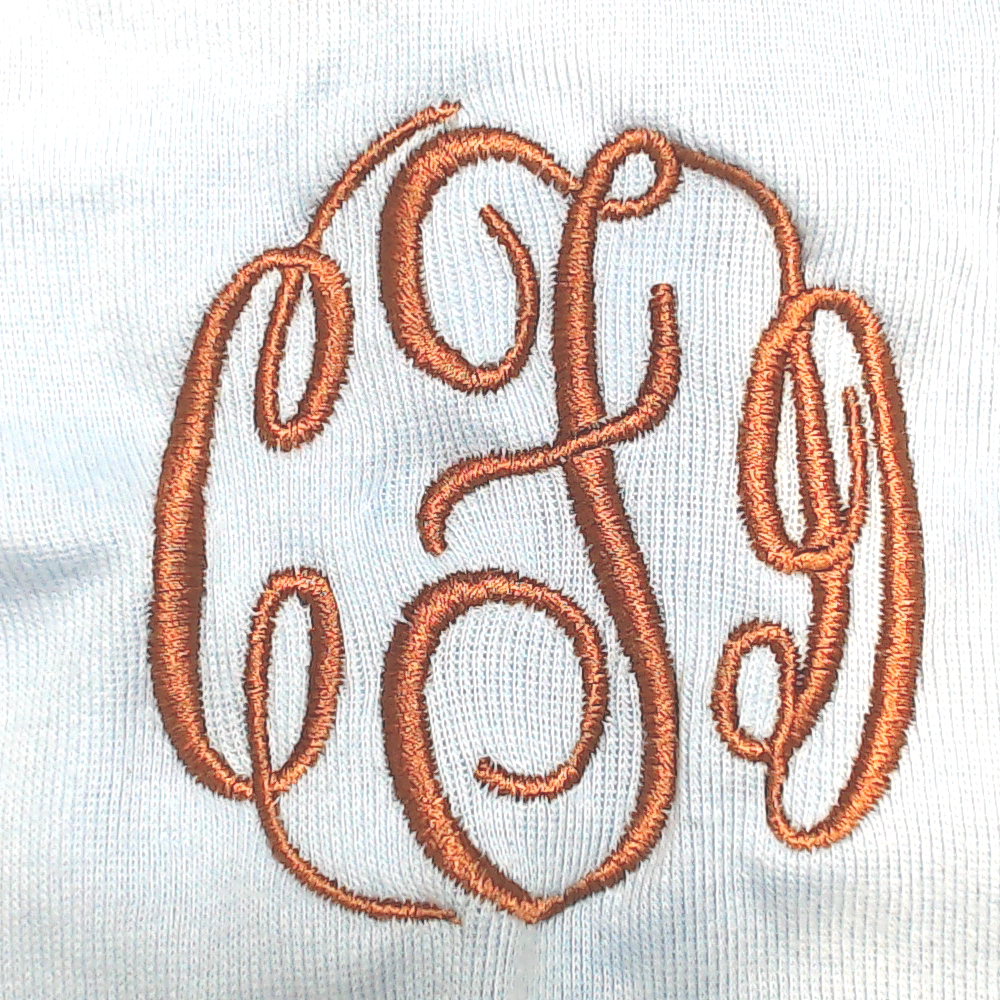 BLOOPER KIDS: Monogrammed Baby Layette Gown