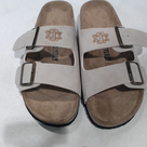 BLOOPER SHOES: Monogrammed Double Strap Sandals