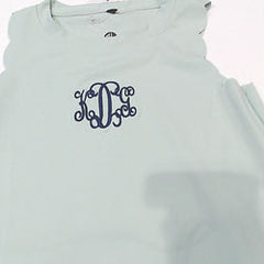BLOOPER KIDS CLOTHING: Monogrammed Girls Scallop Dress