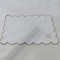 BLOOPER ACCESSORY: Monogrammed Scalloped Placemat