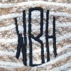 BLOOPER CLOTHING: Monogrammed Striped Chenille Poncho