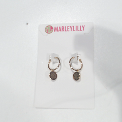 BLOOPER ACCESSORY: Monogrammed Hoop Earrings