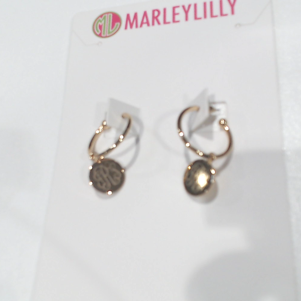 BLOOPER ACCESSORY: Monogrammed Hoop Earrings