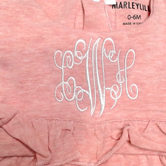 BLOOPER KIDS: Monogrammed Baby Soft Jersey Bubble