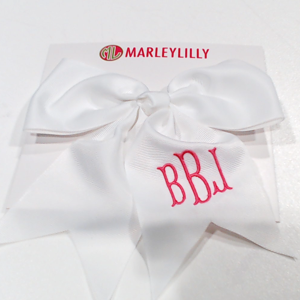 BLOOPER KIDS: Monogrammed Girls Hair Bow