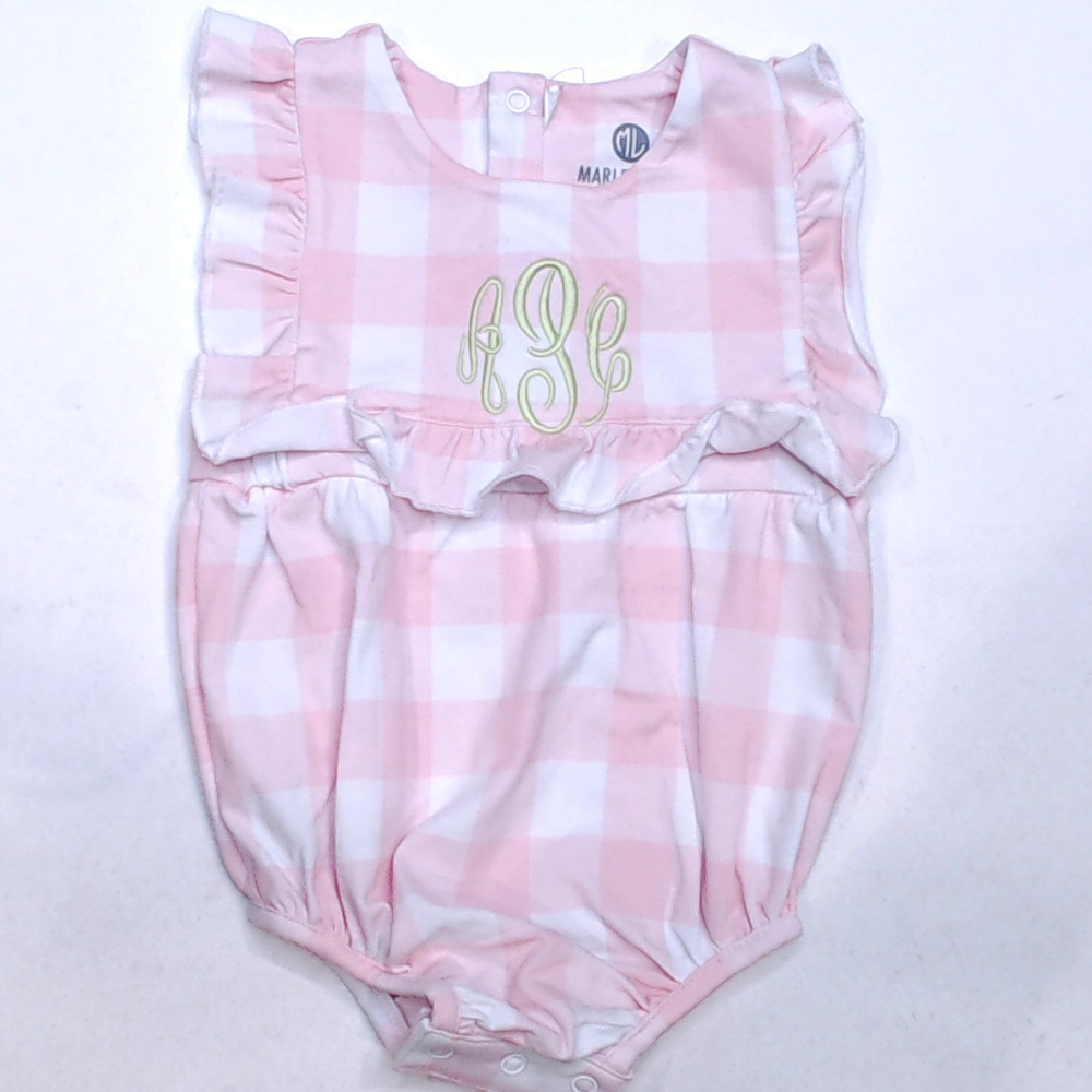 BLOOPER KIDS: Monogrammed Baby Soft Jersey Bubble
