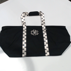 BLOOPER BAG: Monogrammed Extra Large Tote Bag