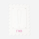 Gamma Phi Beta Scalloped Picture Frame | Clear