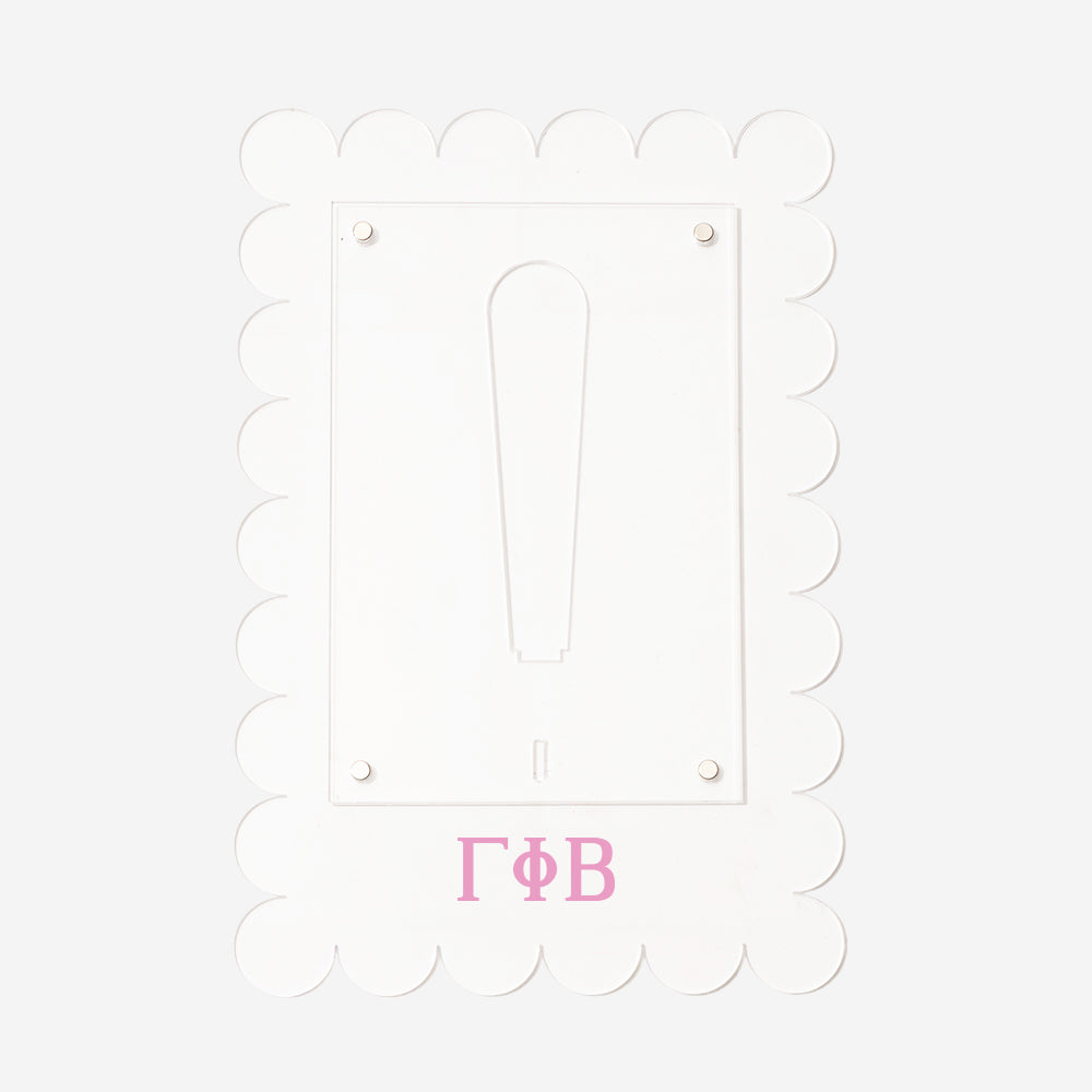 gamma phi beta scalloped picture frame