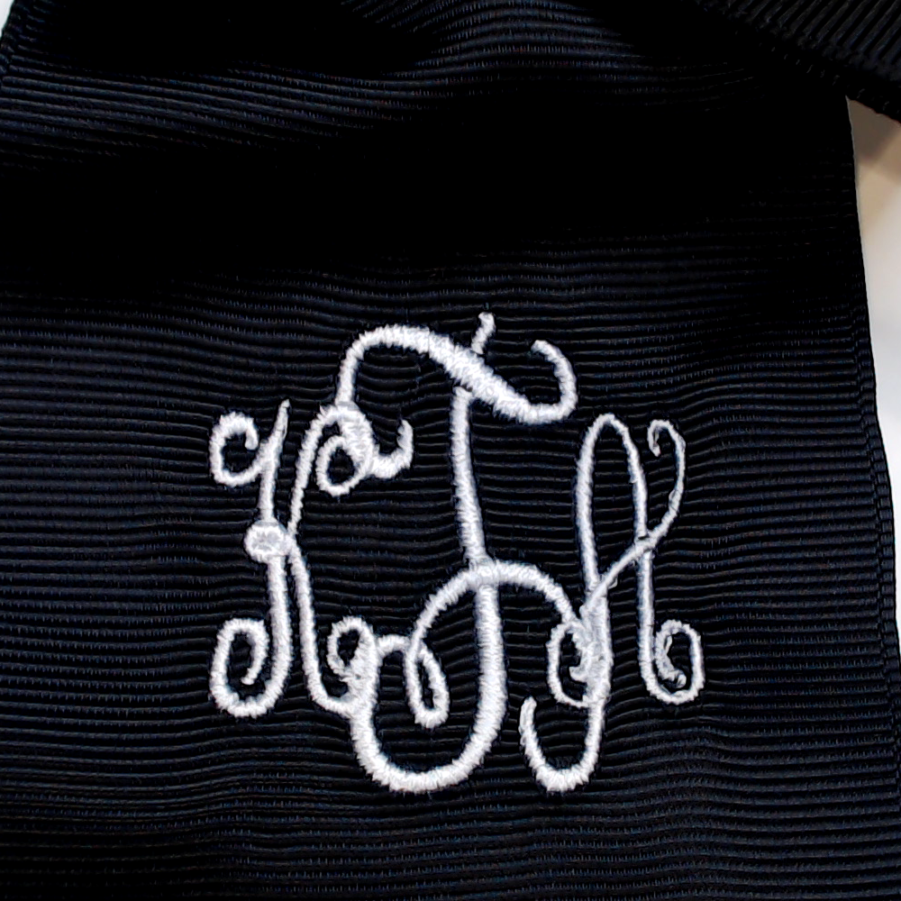 BLOOPER ACCESSORY: Monogrammed Girls Hair Bow