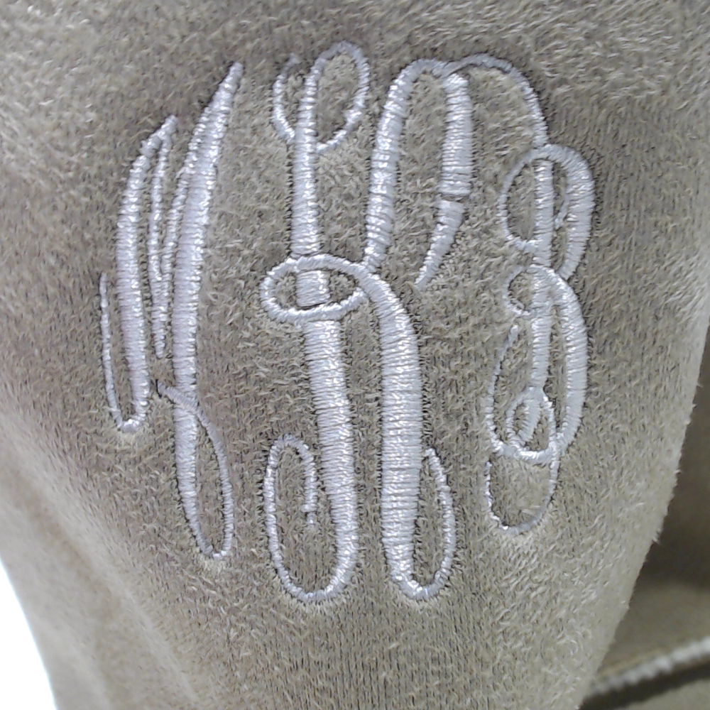 BLOOPER KIDS: Monogrammed Kids Sherpa Tie Booties