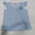 BLOOPER CLOTHING: Monogrammed Ruffle Pajama Top