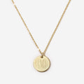 Monogrammed Kids Disc Necklace in Gold 2024