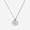 Monogrammed Kids Disc Necklace in Silver 2024