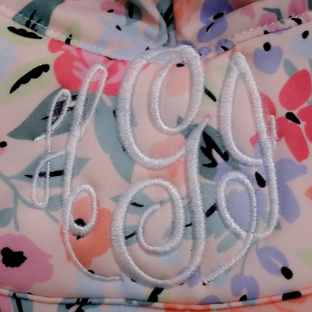 BLOOPER KIDS: Monogrammed Baby Sun Hat