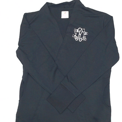 BLOOPER CLOTHING: Monogrammed Sweatshirt Cardigan