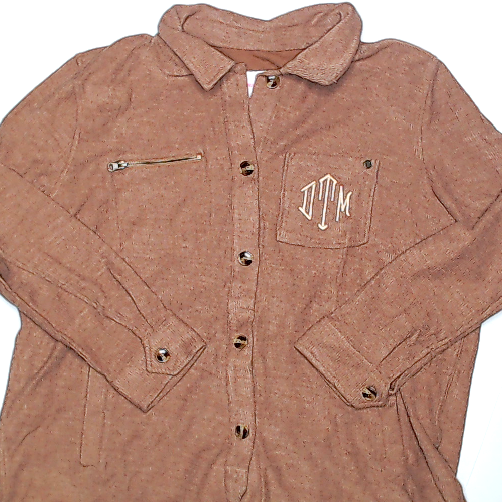 BLOOPER CLOTHING: Monogrammed Shirt Jacket