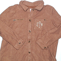 BLOOPER CLOTHING: Monogrammed Shirt Jacket