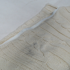 BLOOPER ACCESSORY: Monogrammed Cable Knit Pillow Sham