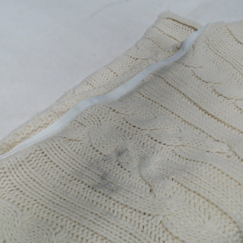 BLOOPER ACCESSORY: Monogrammed Cable Knit Pillow Sham