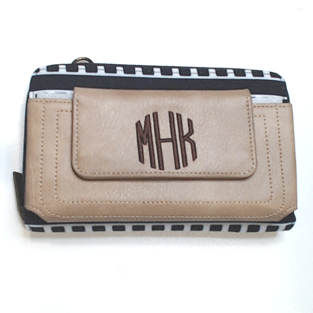 BLOOPER ACCESSORY: Monogrammed Phone Wallet Wristlet