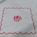 BLOOPER ACCESSORY: Monogrammed Scalloped Pillow Sham