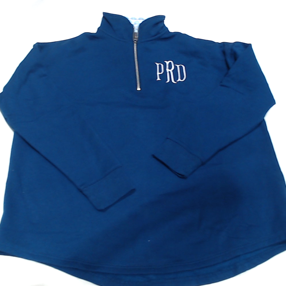 BLOOPER CLOTHING: Monogrammed Quarter Zip Sweatshirt