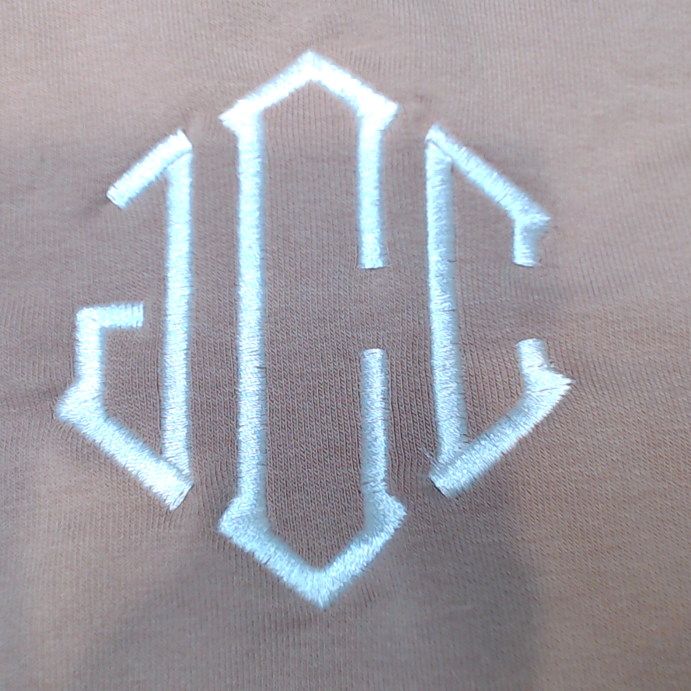 BLOOPER CLOTHING: Monogrammed Waffle Crewneck Sweatshirt
