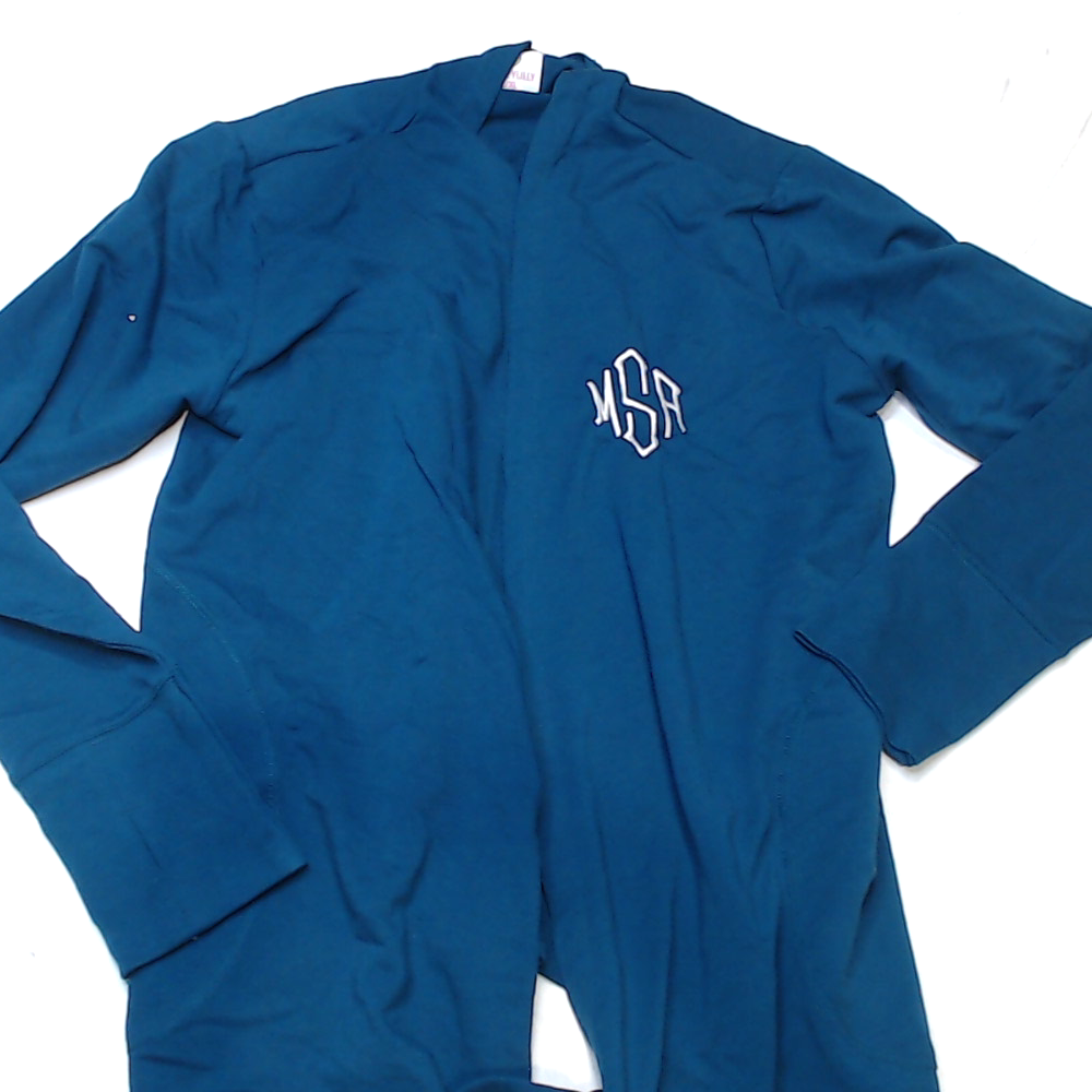 BLOOPER CLOTHING: Monogrammed Sweatshirt Cardigan