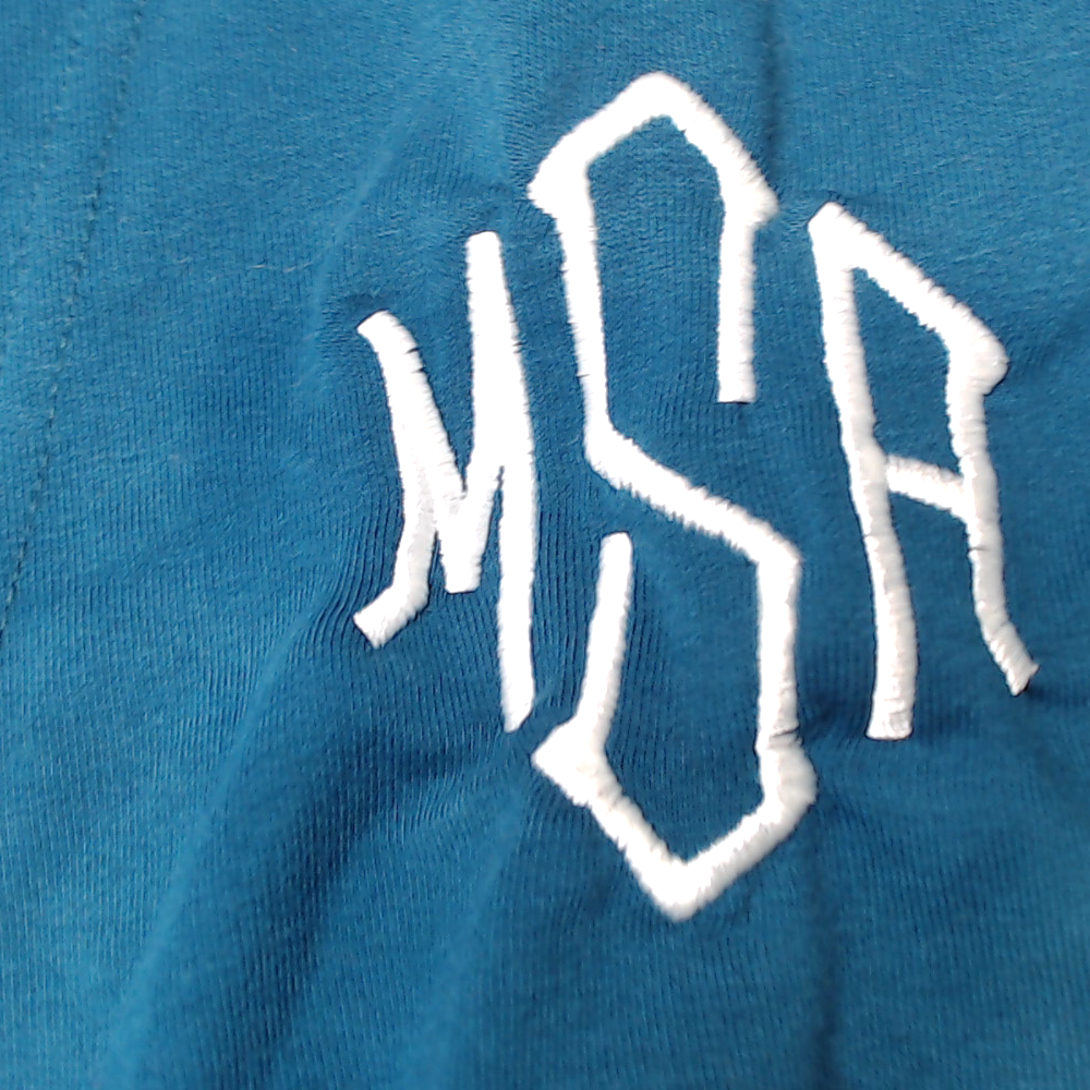 BLOOPER CLOTHING: Monogrammed Sweatshirt Cardigan