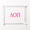 Alpha Omicron Pi Acrylic Tray | Marleylilly