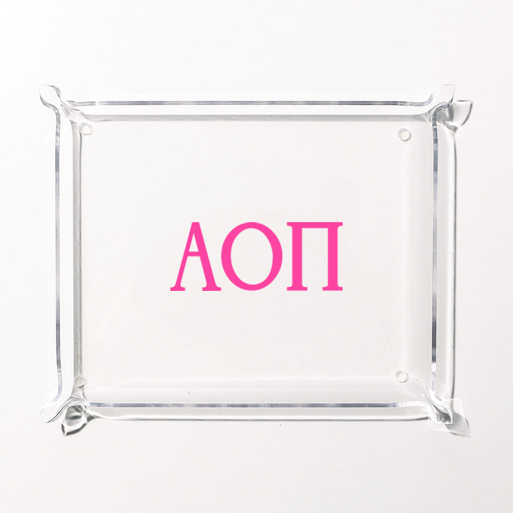 Alpha Omicron Pi Acrylic Tray | Marleylilly