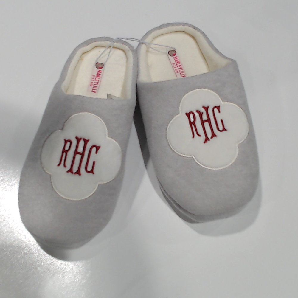 BLOOPER SHOES: Monogrammed Slippers