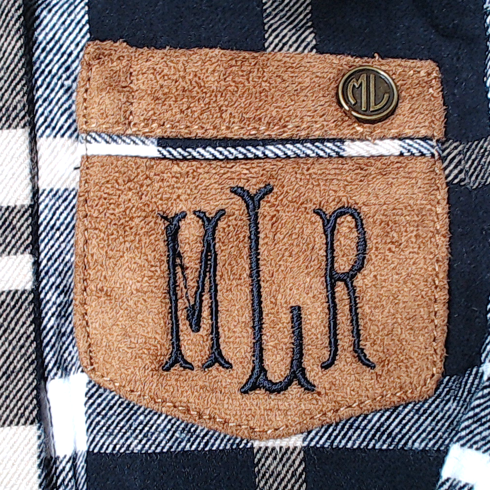 BLOOPER KIDS: Monogrammed Kids Plaid Layering Tunic