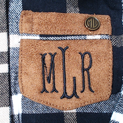 BLOOPER KIDS: Monogrammed Kids Plaid Layering Tunic
