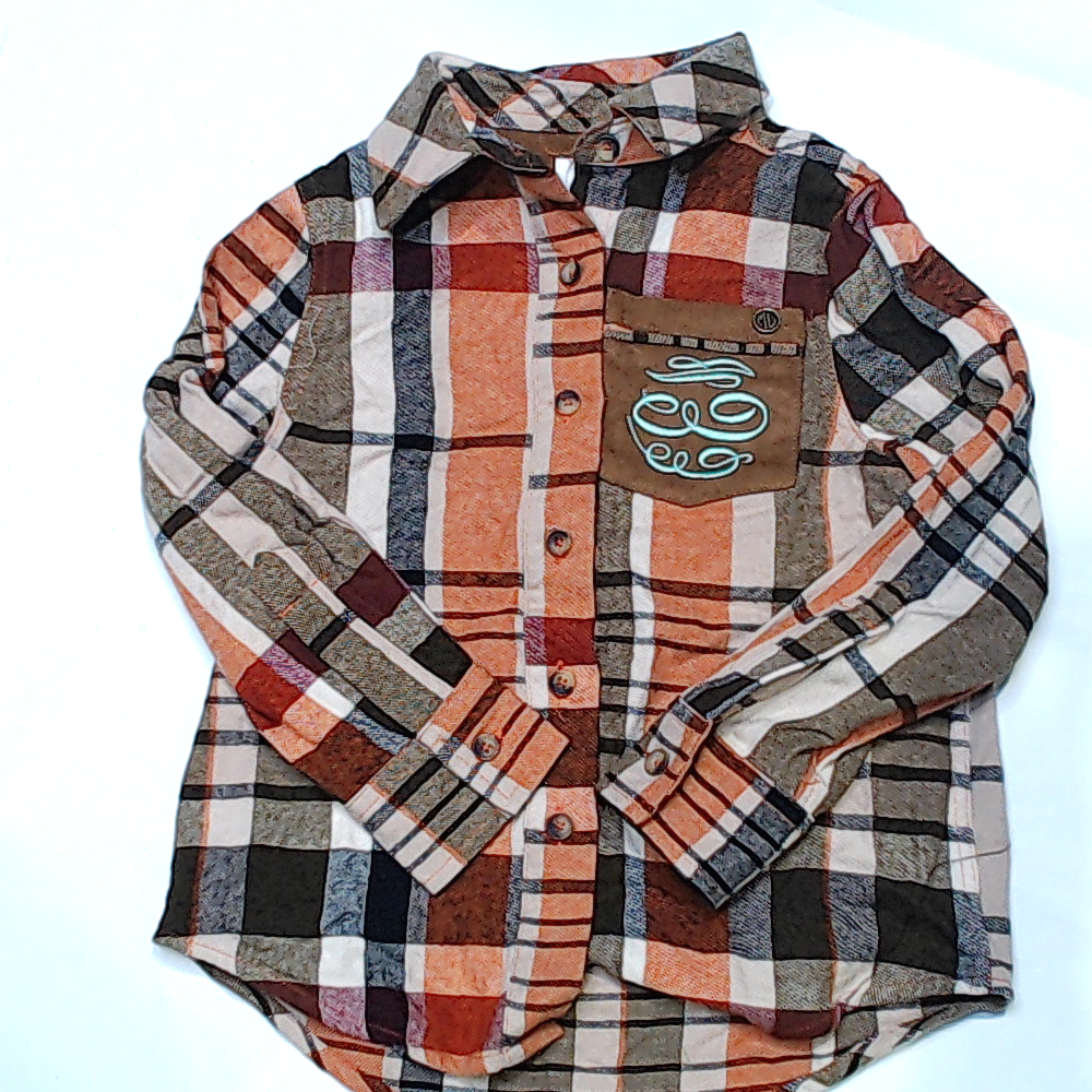 BLOOPER KIDS: Monogrammed Kids Plaid Layering Tunic