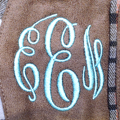 BLOOPER KIDS: Monogrammed Kids Plaid Layering Tunic