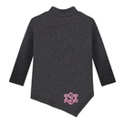 BLOOPER KIDS: Monogrammed Kids Asymmetrical Turtleneck Tunic